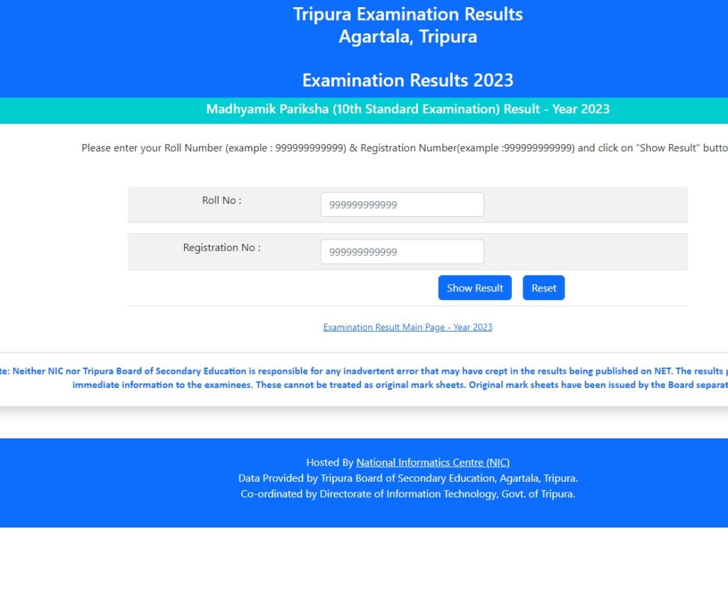 Tripura Madhyamik Result 2023 Final Out-Tbse 10th standard
