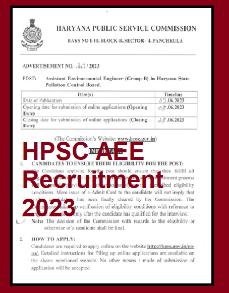 HPSC AEE Recruitment