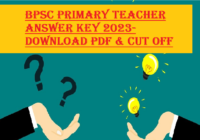 BPSC Primary Teacher Answer Key