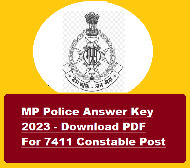 MP Police Answer Key