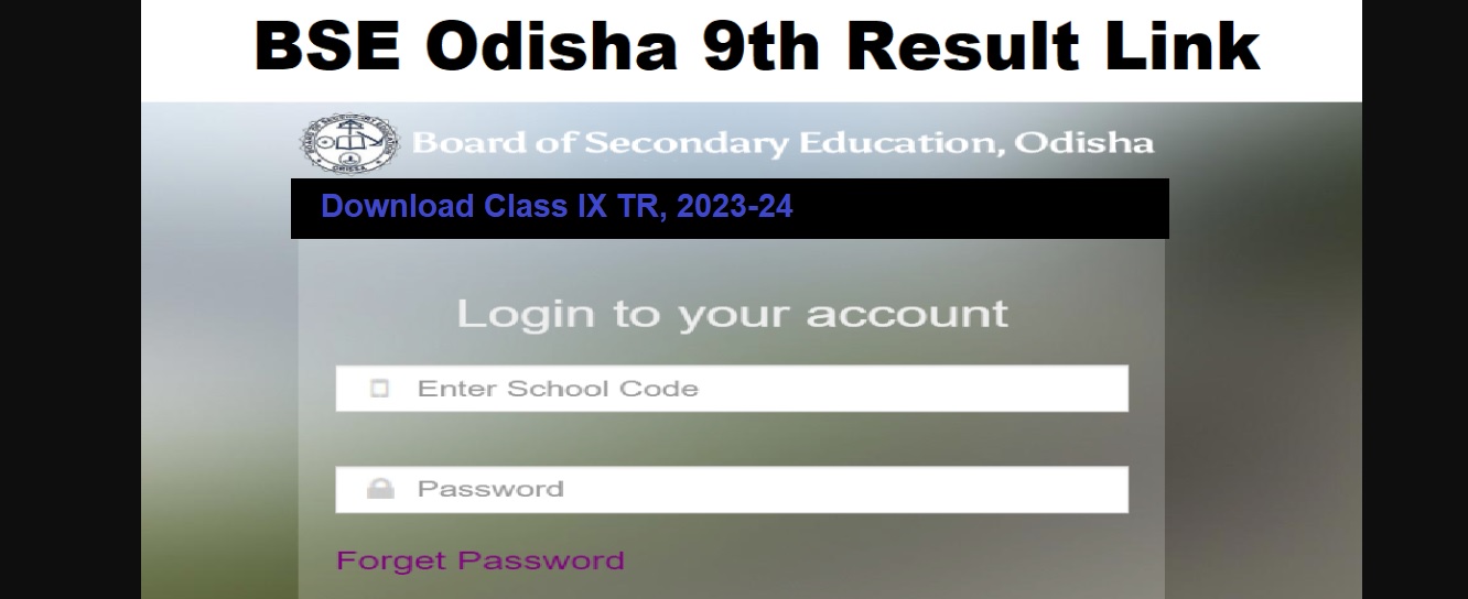 BSE Odisha 9th Result 2024