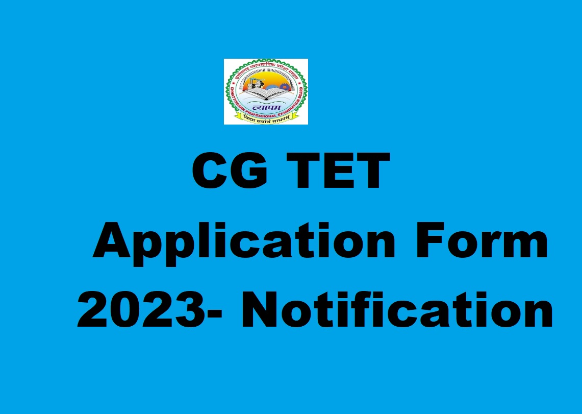 CG TET Application Form 2023