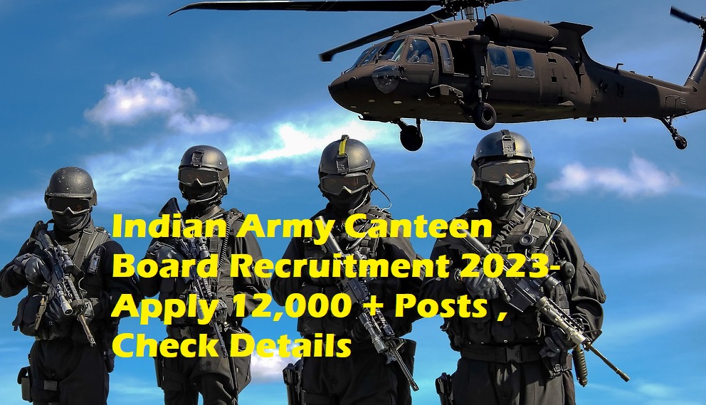 Indian Army Canteen Board Recruitment