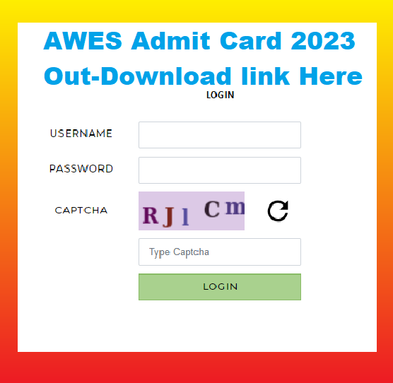 AWES Admit Card