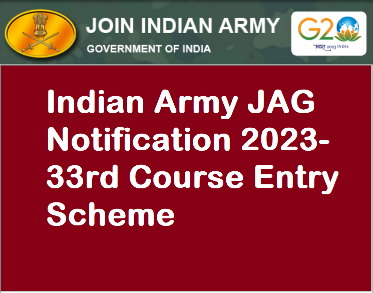 Indian Army JAG Notification