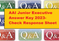 AAI Junior Executive Answer Key