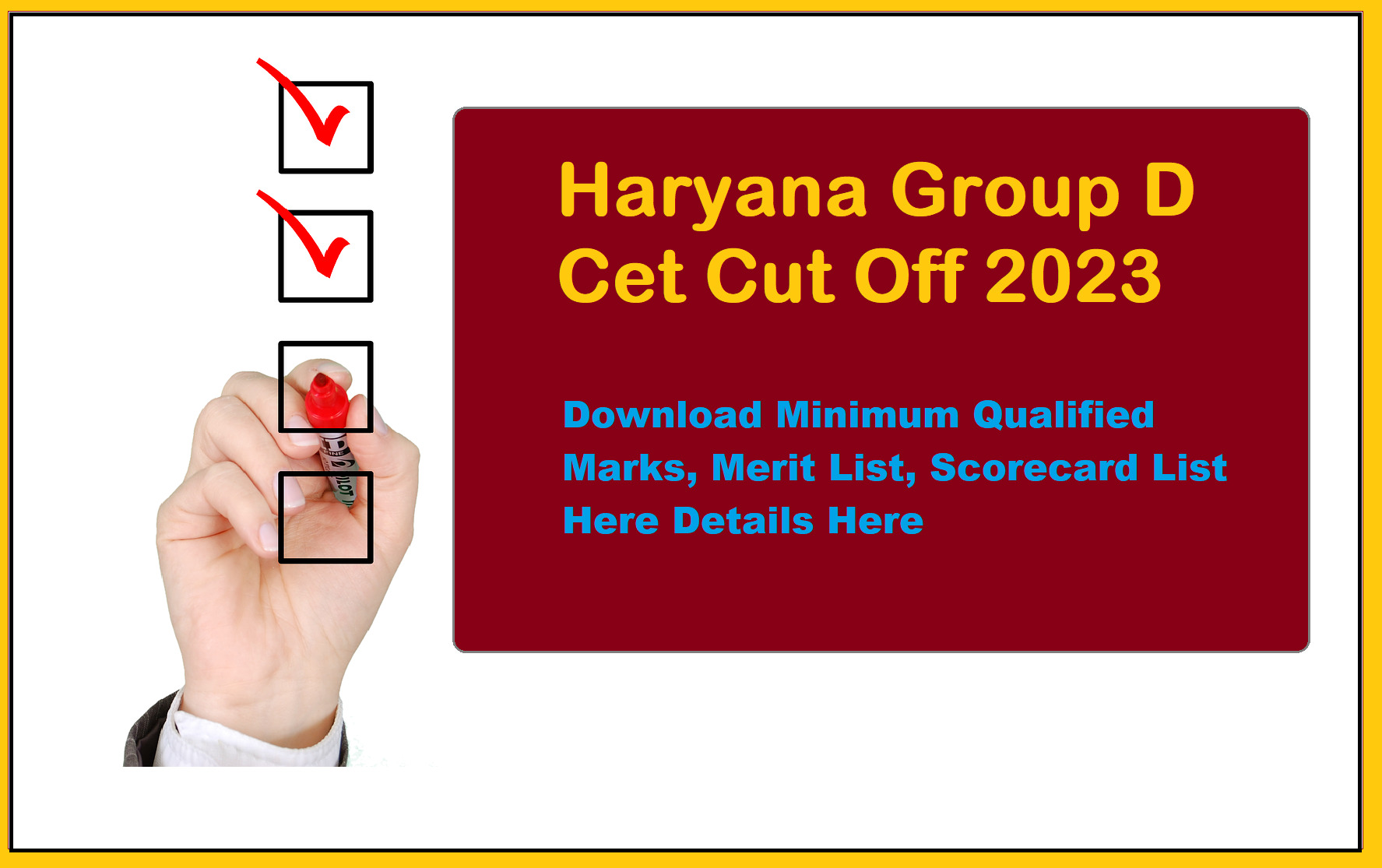 Haryana Group D Cet Cut Off