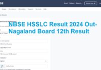NBSE HSSLC Result 2024