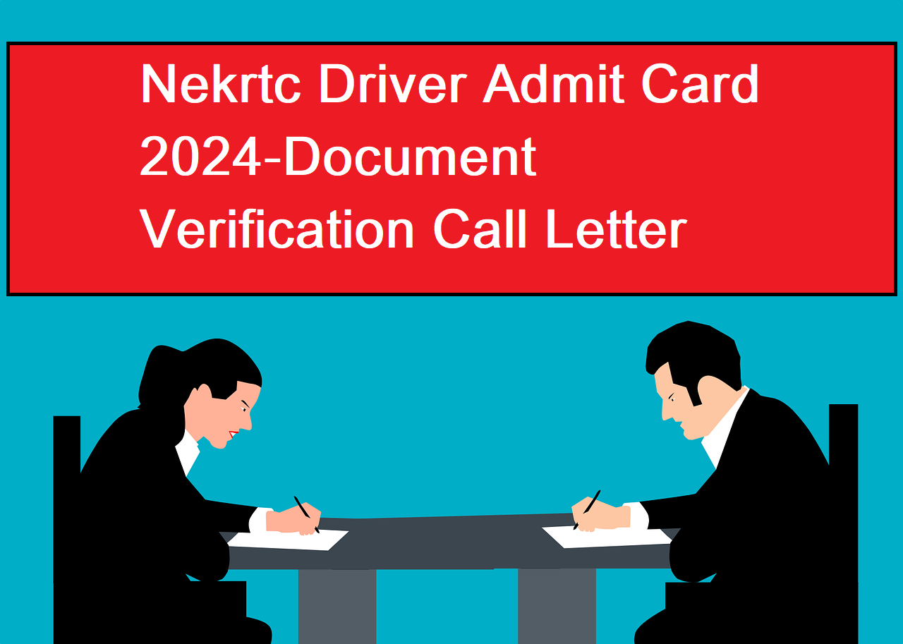NEKRTC Driver Admit Card